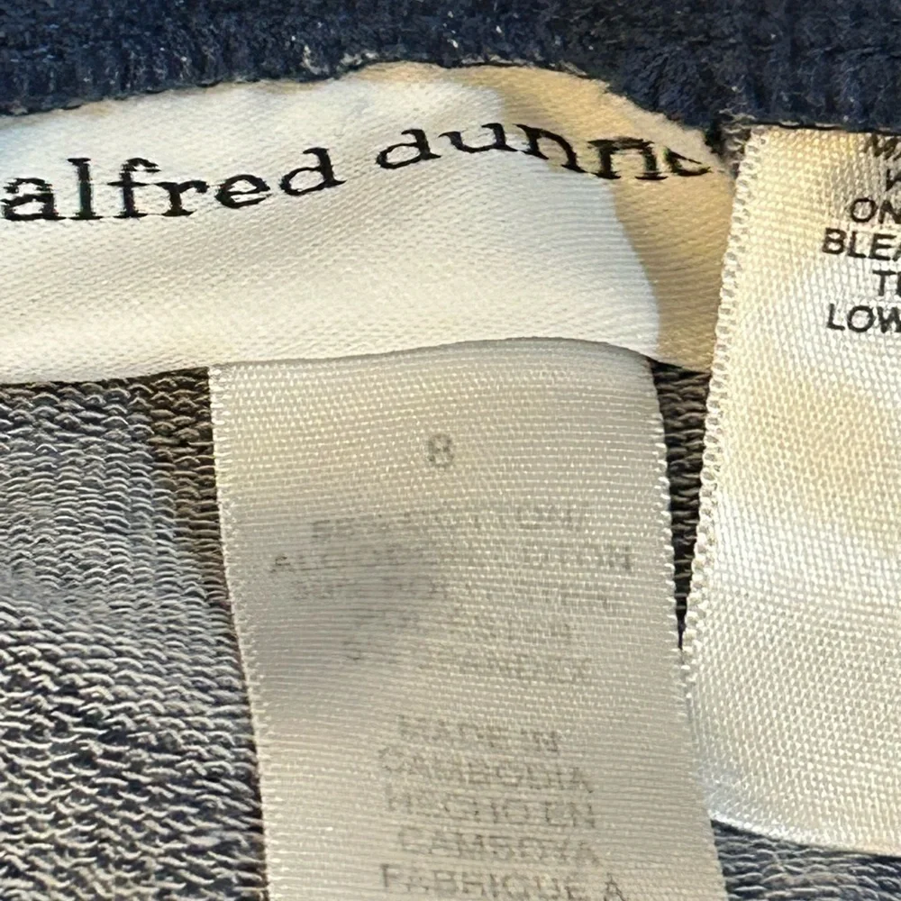 Alfred Dunner Blue Studded Track Pants & Jacket Set